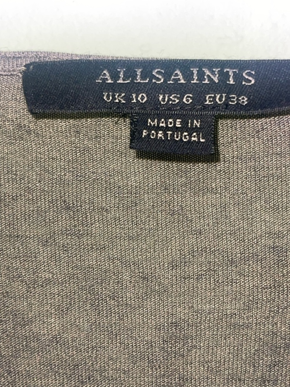 All Saints wool blend wrap, ruched drape dress.  6 GUC - Picture 5 of 7
